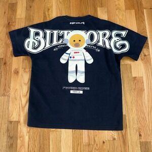 Astronaut Teddy Bear Tee‎ Black Size Large